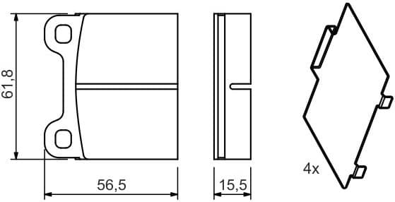 Brake Pad Set, disc brake 0986466302 - image 12