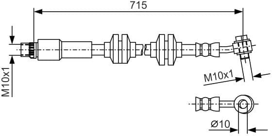 Brake Hose 1 987 481 B20 - image 6