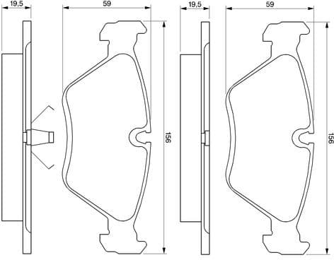 Brake Pad Set, disc brake 0986461752 - image 12