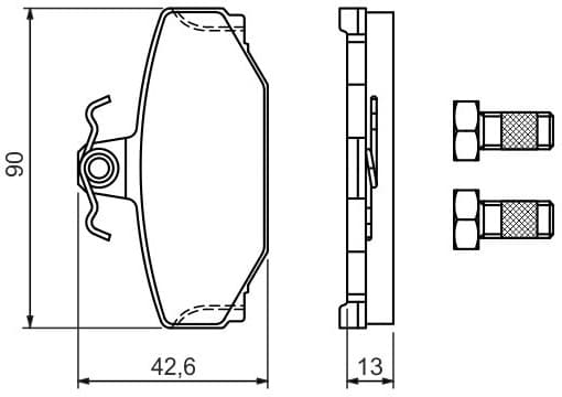Brake Pad Set, disc brake 0986460995 - image 6