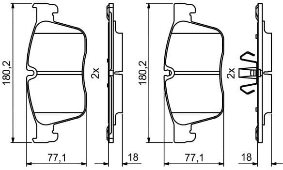 Brake Pad Set, disc brake 0986494829 - image 14