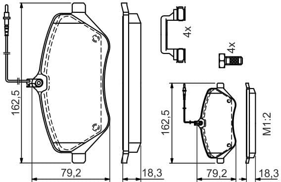 Brake Pad Set, disc brake 0986494585 - image 13