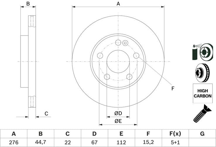 Brake Disc 0986479186 - image 6
