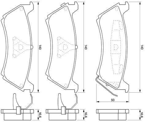 Brake Pad Set, disc brake 0986424648 - image 2