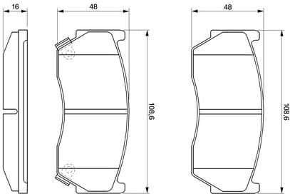 Brake Pad Set, disc brake 0986424369 - image 6