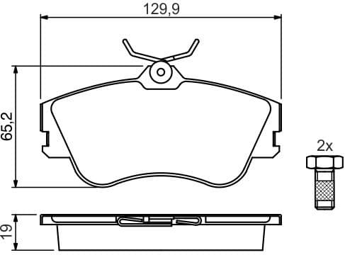 Brake Pad Set, disc brake 0986461753 - image 9