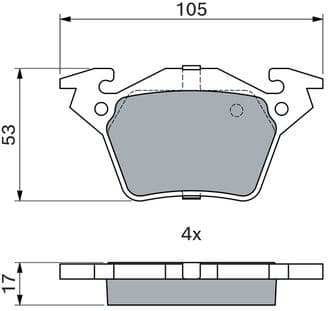 Brake Pad Set, disc brake 0986460002 - image 12