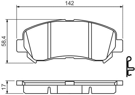 Brake Pad Set, disc brake 0986494501 - image 9