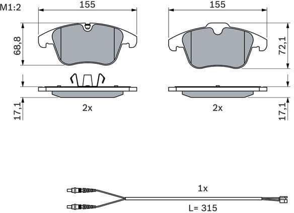 Brake Pad Set, disc brake 0986494371 - image 14