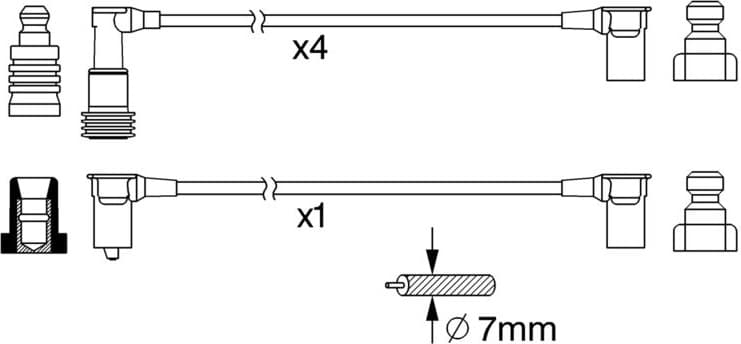 Ignition Cable Kit 0986356377 - image 10