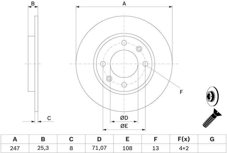 Brake Disc 0986478464 - image 9