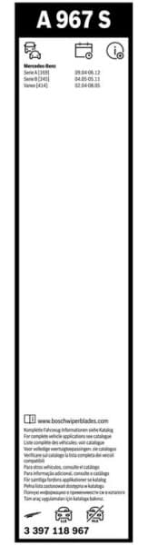 Wiper blade set BOSCH 2psc 3397118967 - image 3