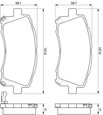 Brake Pad Set, disc brake 0986424700 - image 11