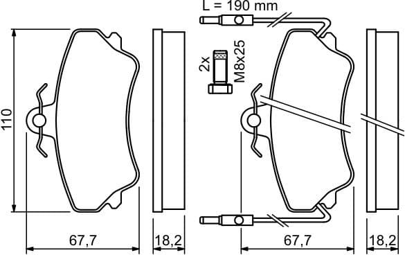 Brake Pad Set, disc brake 0986494056 - image 13