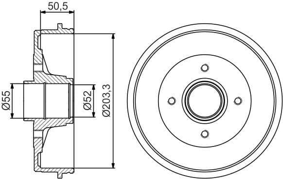 Brake Drum 0986477172 - image 2