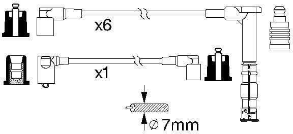 Ignition Cable Kit 0986356314 - image 10
