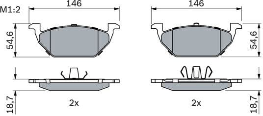 Brake Pad Set, disc brake 0986424364 - image 15