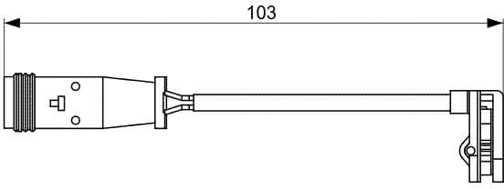 Warning Contact, brake pad wear 1987473037 - image 10