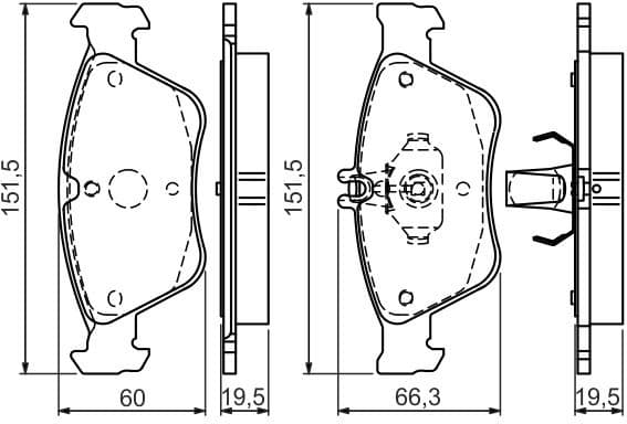 Brake Pad Set, disc brake 0986494002 - image 10
