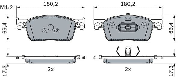 Brake Pad Set, disc brake 0 986 424 436 - image 8
