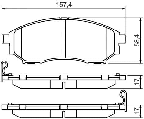 Brake Pad Set, disc brake 0986494295 - image 14