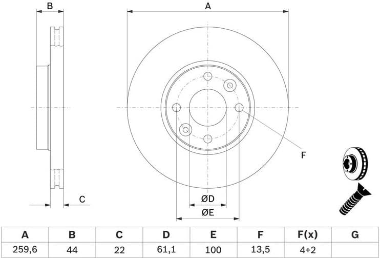 Brake Disc 0986479B73 - image 10