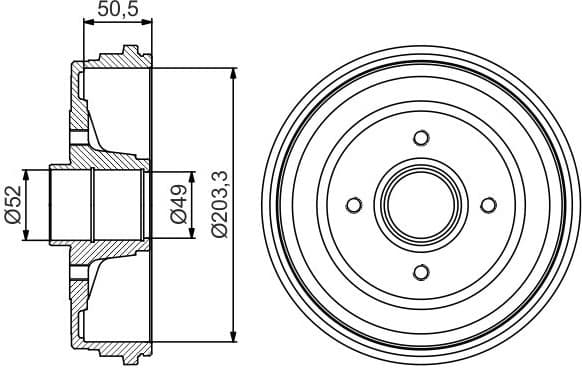 Brake Drum 0986477205 - image 2