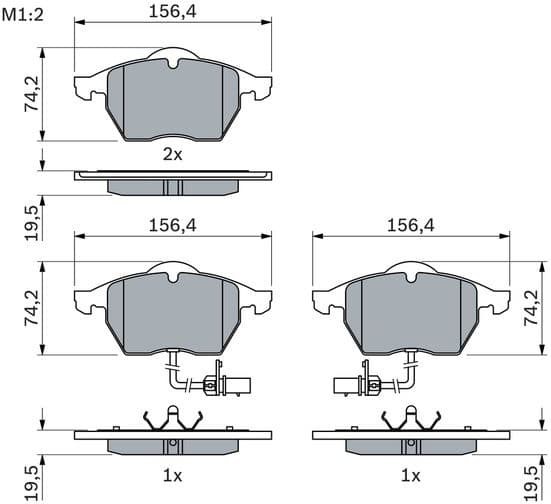 Brake Pad Set, disc brake 0986424482 - image 12