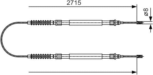 Cable Pull, parking brake 1 987 482 003 - image 2