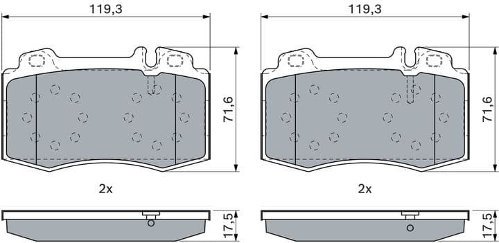 Brake Pad Set, disc brake 0986494576 - image 10