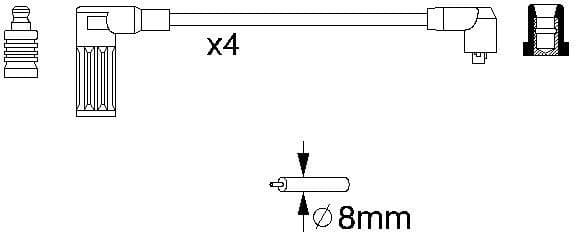 Ignition Cable Kit 0986356717 - image 10