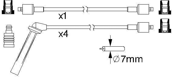 Ignition Cable Kit 0986357161 - image 10