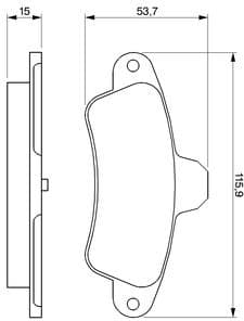 Brake Pad Set, disc brake 0986424277 - image 6