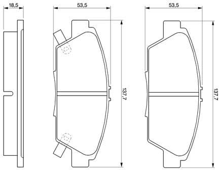 Brake Pad Set, disc brake 0986424289 - image 2