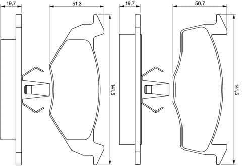 Brake Pad Set, disc brake 0986424347 - image 12