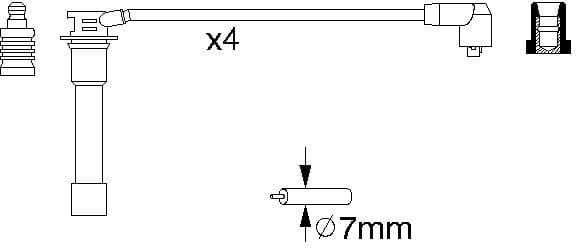 Ignition Cable Kit 0986356742 - image 10