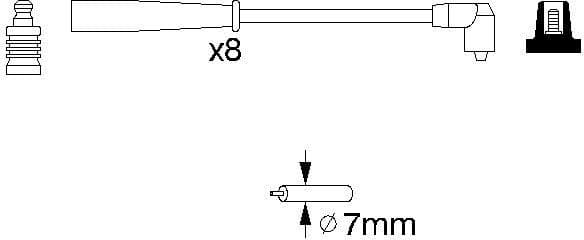 Ignition Cable Kit 0986356707 - image 10