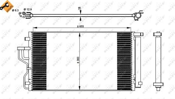 Condenser, air conditioning EASY FIT 350078 - image 7