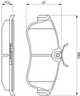 Brake Pad Set, disc brake 0986461147 - image 6