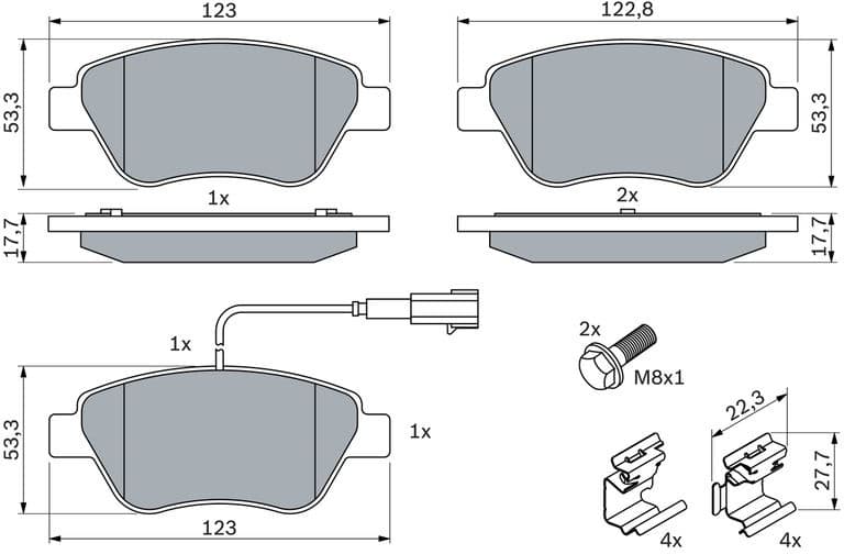 Brake Pad Set, disc brake 0986494113 - image 12