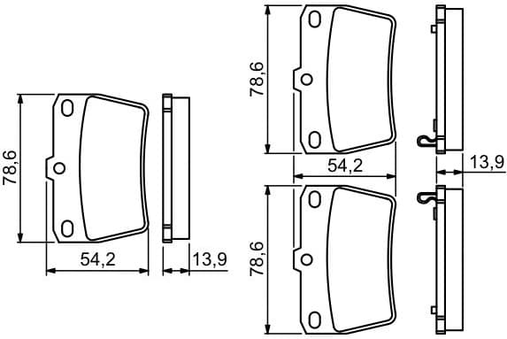 Brake Pad Set, disc brake 0986494350 - image 10