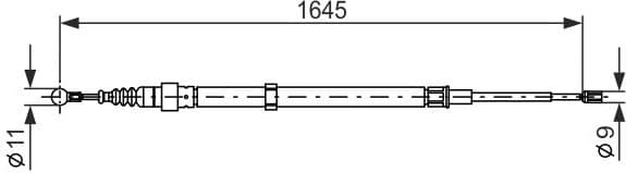 Cable Pull, parking brake 1987482191 - image 3