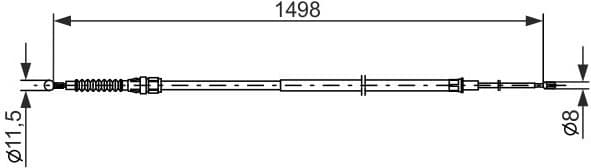 Cable Pull, parking brake 1987482789 - image 2