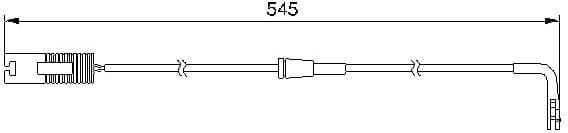 Warning Contact, brake pad wear 1 987 474 940 - image 6