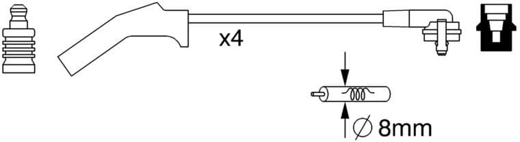 Ignition Cable Kit 0986357257 - image 10