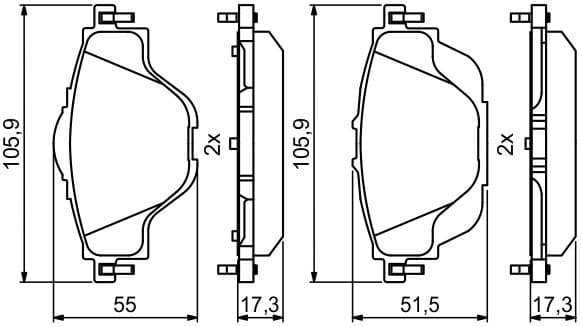 Brake Pad Set, disc brake 0986494805 - image 14