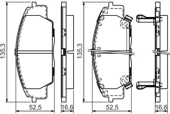 Brake Pad Set, disc brake 0986494311 - image 2