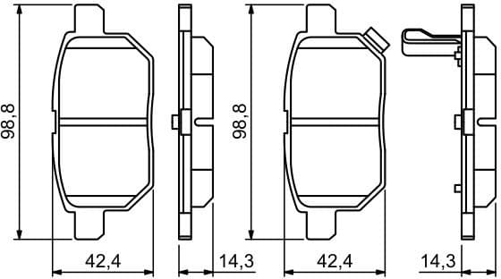 Brake Pad Set, disc brake 0986494255 - image 14