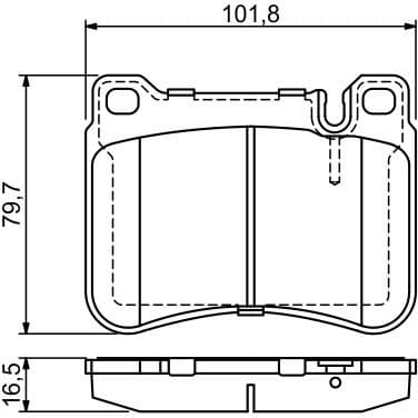Brake Pad Set, disc brake 0986494166 - image 8