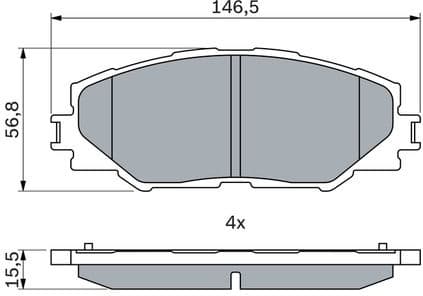 Brake Pad Set, disc brake 0986494174 - image 11